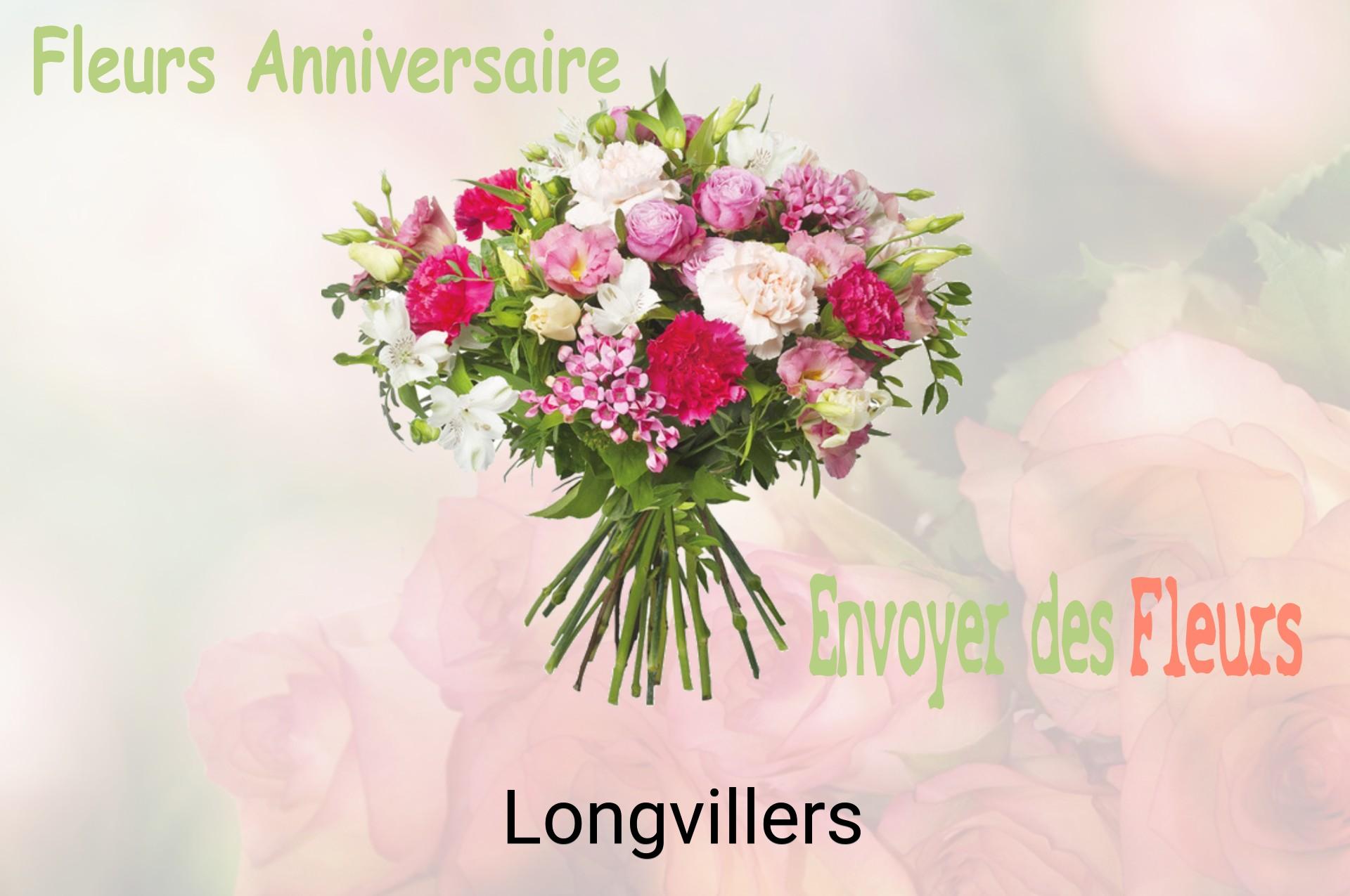 Bouquet de fleurs d’anniversaire livré à Longvillers