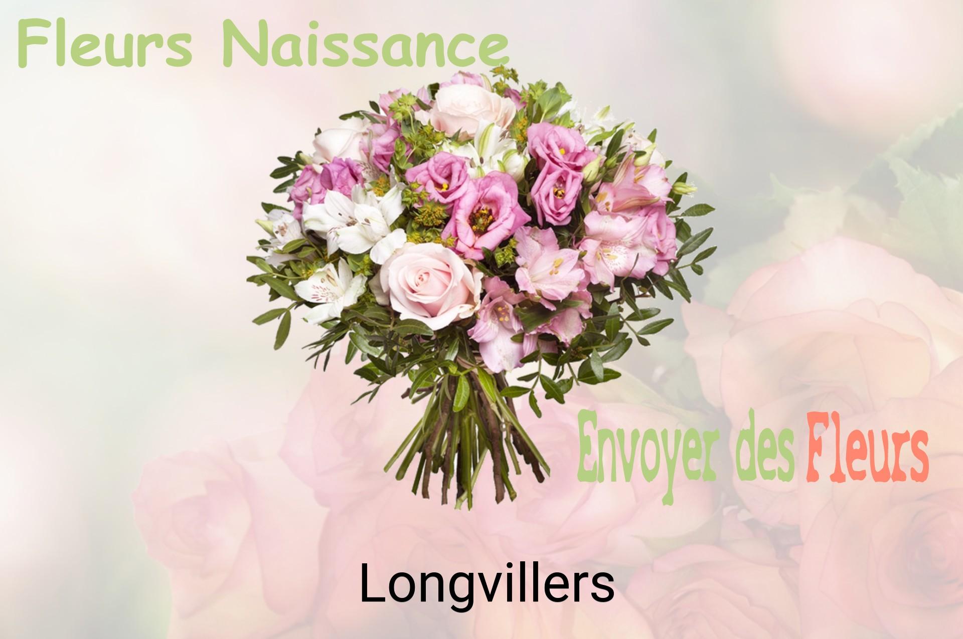 Bouquet de fleurs de naissance livré à Longvillers