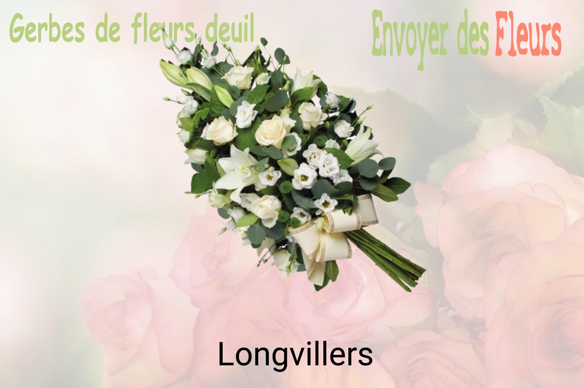 Gerbe de fleurs de deuil livrée à Longvillers